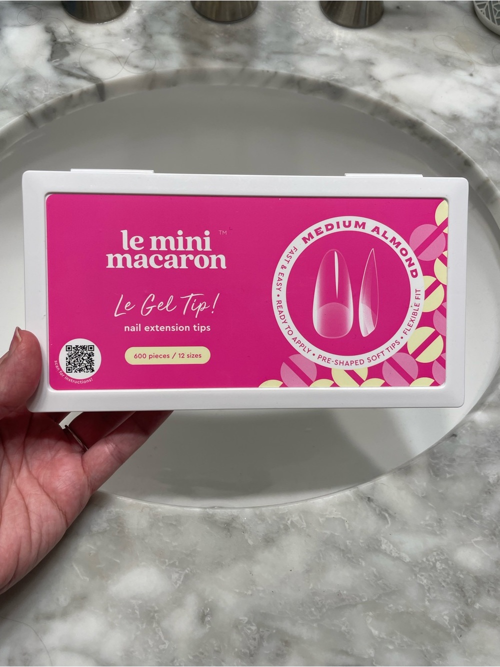 le mini macaron Pink Le Gel Tip! Nail Extension Tips